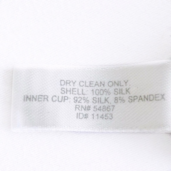 NWOT! 100% Silk Leopard Print Bra Cami Size 36B - Picture 6 of 6